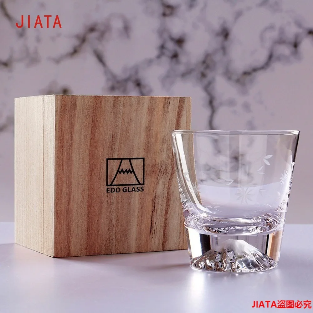 Японское крепление стеклянная чашка Fuji для воды чая кружка пива домашнее стекло
