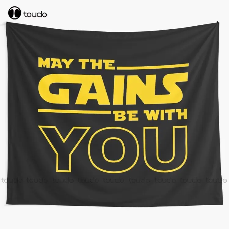 

New May The Gains Be With You Tapestry Artist Tapestry Tapestry Wall Hanging For Living Room Bedroom Dorm Room Home Decor