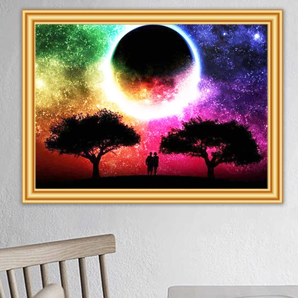 Алмазная мозаика 5D сделай сам с изображением космического пейзажа Набор для