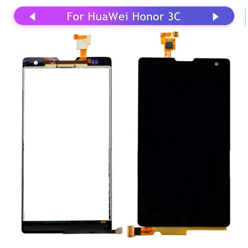 Для Huawei Honor 3C H30 U10 G740 Полный ЖК дисплей в сборе с сенсорным экраном|Экраны для