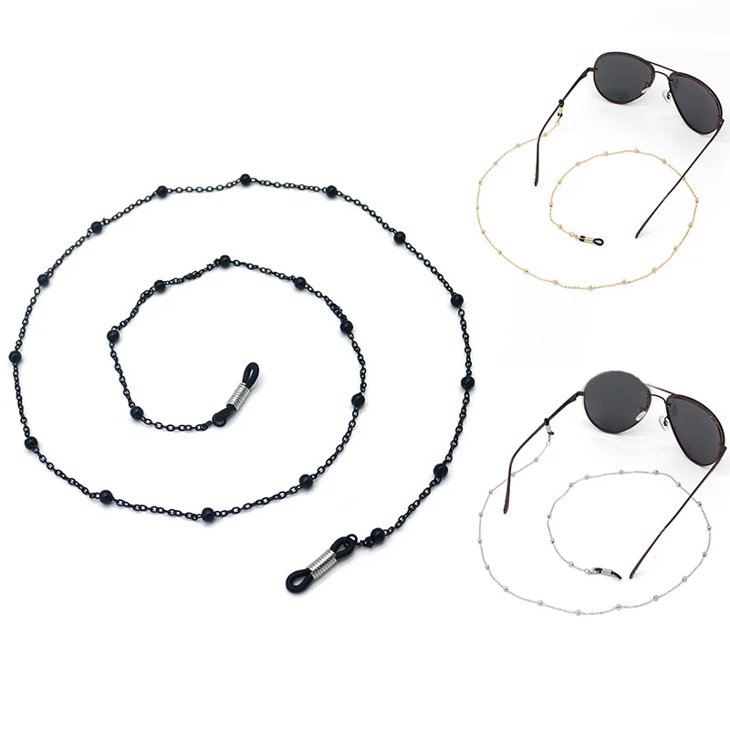 

Fashion Reading Glasses Chain for Women Metal Sunglasses Cords Beaded Eyeglass Lanyard Hold Straps Eyewear Retainer Accessories