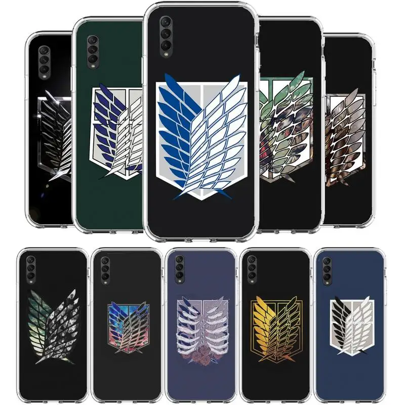 

Japan Anime Attack on Titan Phone Case For Samsung Galaxy S10 S20fe S21 S30 plus ultar S6 S7 S8 S9 edge 5g clear cover