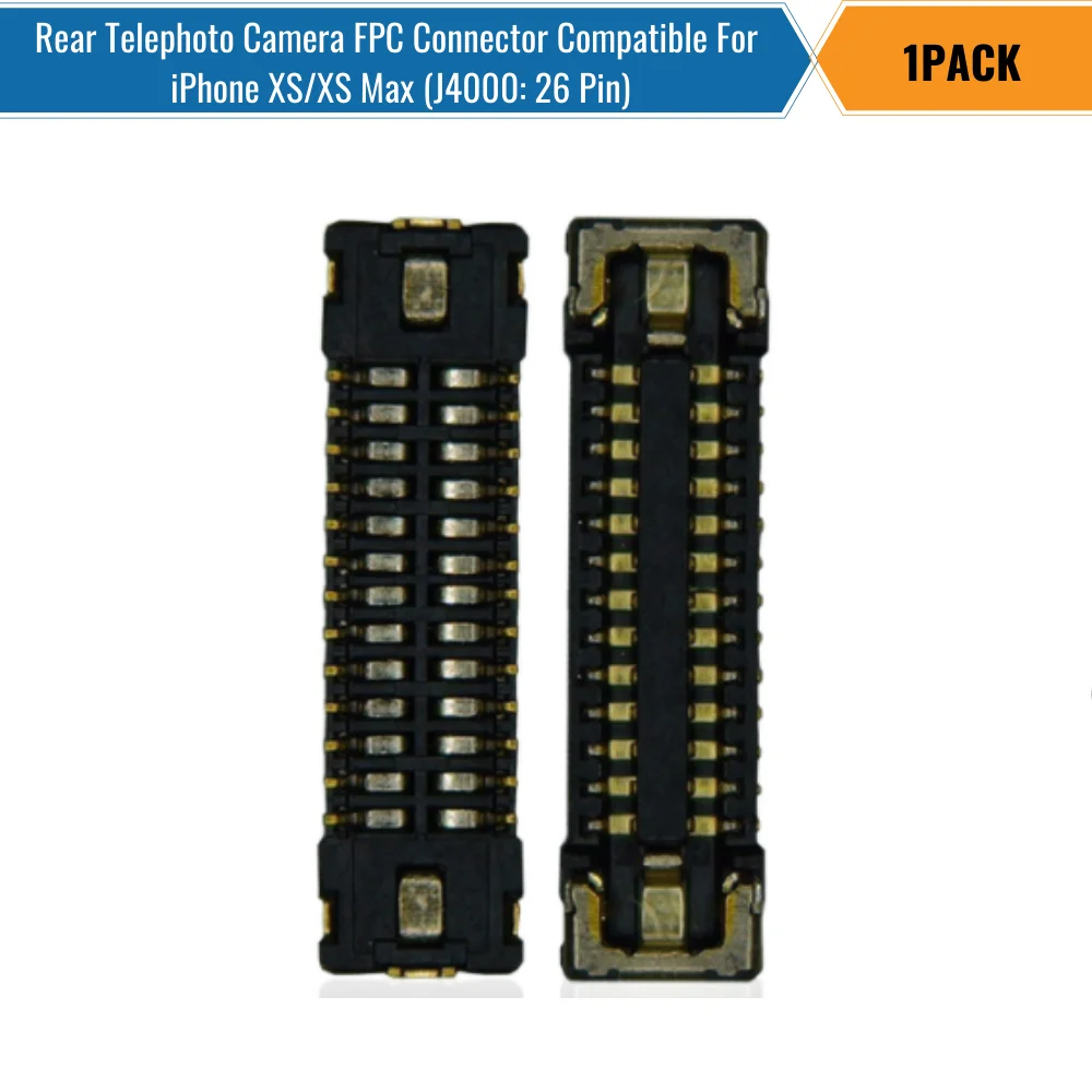 Коннектор FPC для задней камеры телефона совместимый с iPhone XS/XS Max (J4000: 26 контактов) 1