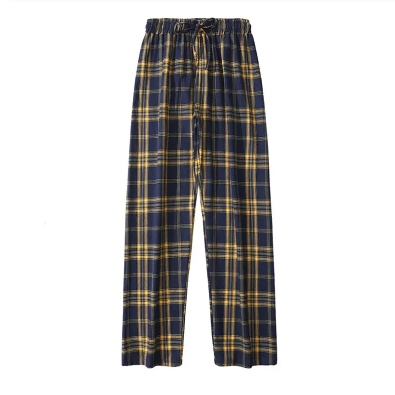 

Spring Summer Plaid Pants Men's Fashion Retro Casual Pants Men Streetwear Korean Loose Hip-hop Straight Wide-leg Pants Mens