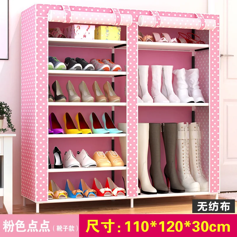 

Simple shoes rack multi story room non slip fabric powder shoes small shoes rack Home Economics and space saving