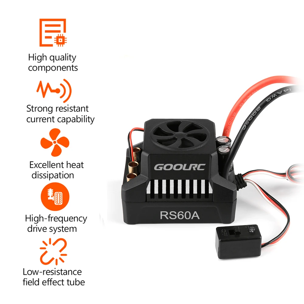 GoolRC 3650 4300KV 3900KV бесщеточный двигатель 60A ESC Бесщеточный электронный регулятор
