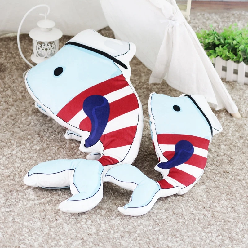 Simulation Double-sided Printing Nurse Cap Navy Dolphins Sailing Pillow Sofa Cushion Window Doll Kid Toy | Игрушки и хобби