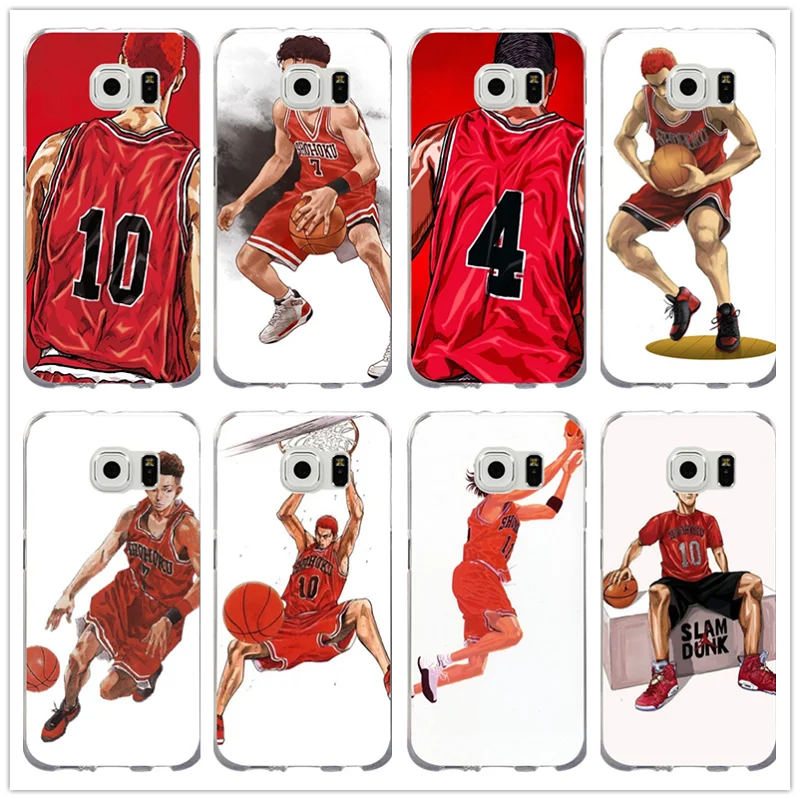 Мягкие тонкие чехлы для телефонов с рисунком аниме Slam Dunk Kuroko Samsung Galaxy Note 2 3 4 5 8 S3 S4 S5