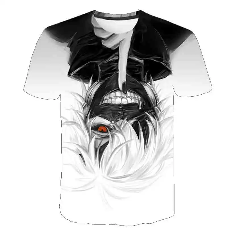 

Tokyo Ghoul 3D Print T-shirt Men/women Fashion Horror Anime T-shirt Casual Harajuku Style T Shirts Streetwear Hip Hop Tops