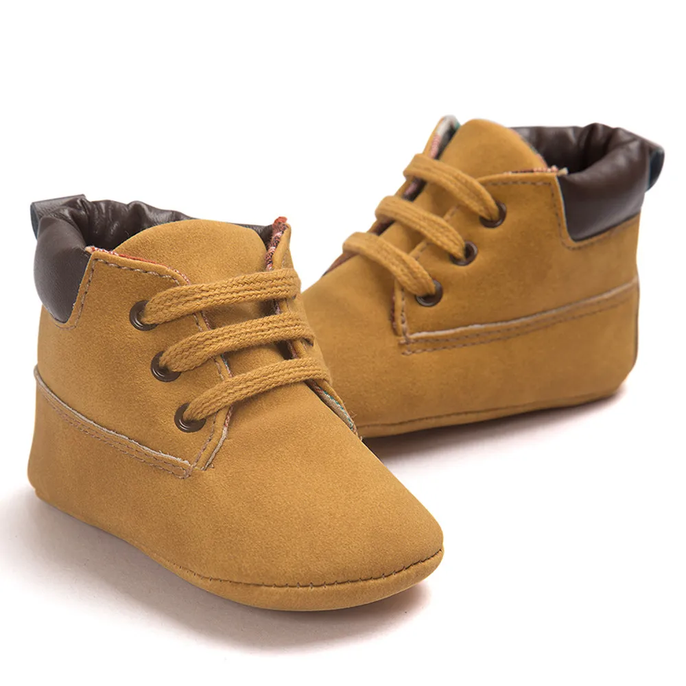 Новая детская обувь дышащая кожаная для мальчиков удобные кроссовки маленьких