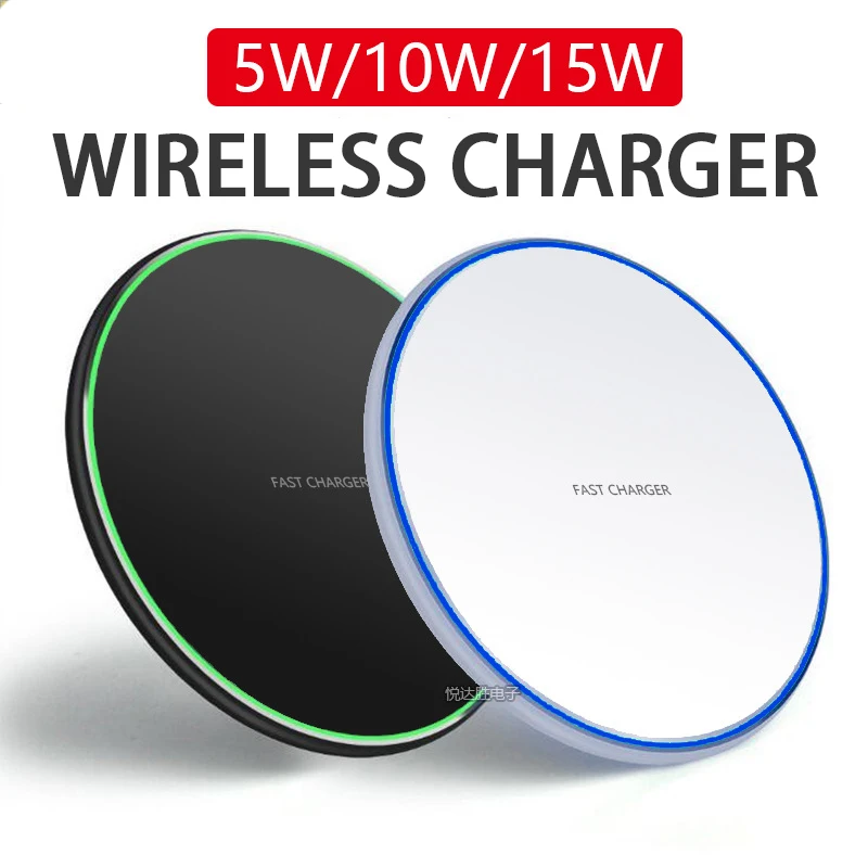 

5W/10W/15W Wireless Charger for Iphone 12 13 Pro Max 11 X Xs Xr 7 8 Plus Fast Charging Chargers for Huawei Xiaomi Samsung