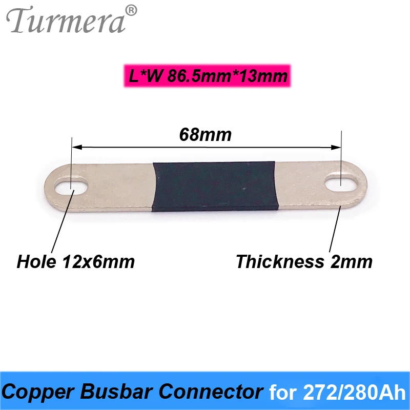 

Copper BusBars Connector for 3.2V 272Ah 280Ah Lifepo4 Battery Assemble for 36V E-Bike and Uninterrupted Power Supply 12V Turmera