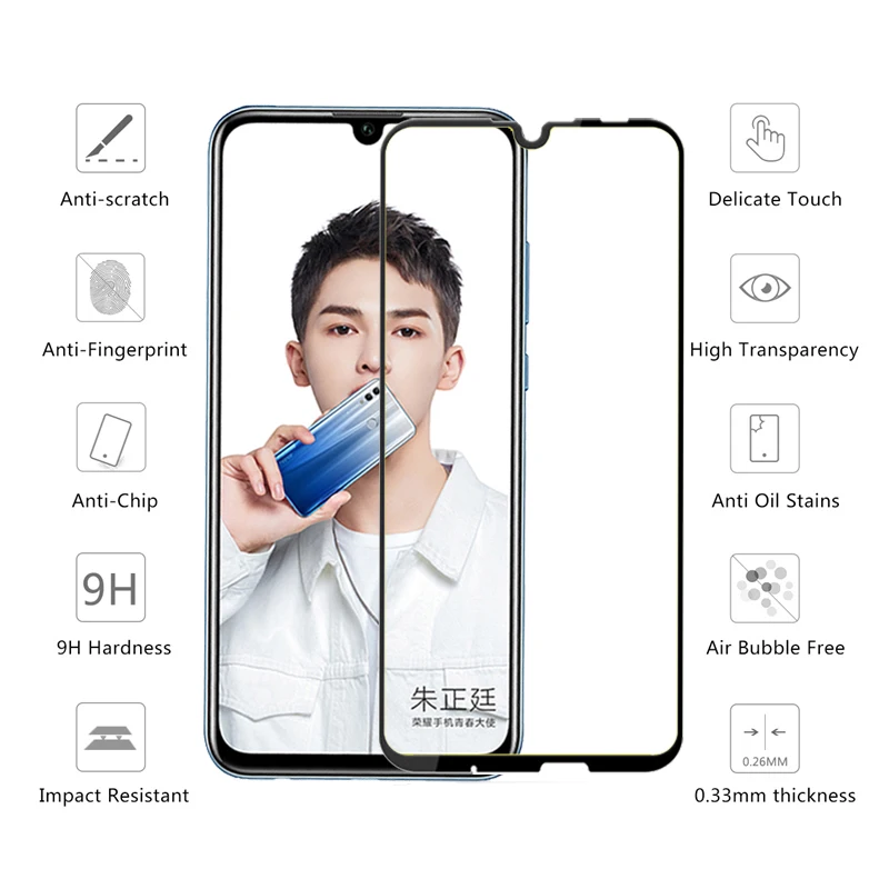 Защитное стекло для Honor 10i, закаленное стекло для Huawei Honor 10 Lite, Защитная пленка для экрана Honer 10 i HRY-LX1T i10