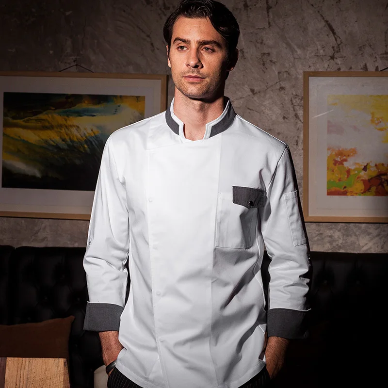 Форма шеф повара с длинным рукавом для ресторана унисекс 2020|kitchen clothing|chef clothesfood