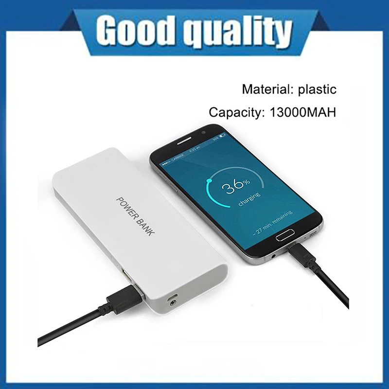 Чехол для портативного зарядного устройства с двумя USB-портами 13000 мАч |