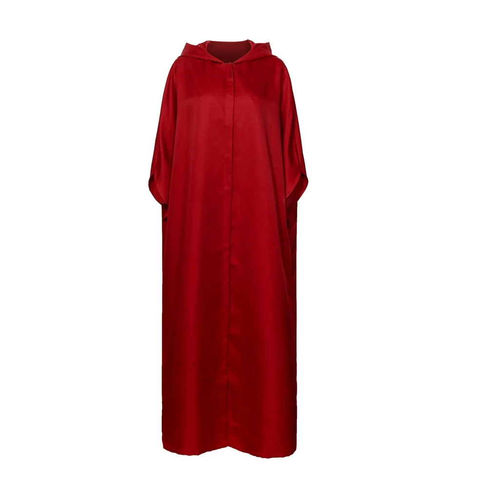 The Handmaid's Tale Cloak Handmaid Offred Women Cosplay Dark Red Cloak Halloween Costume Party Props