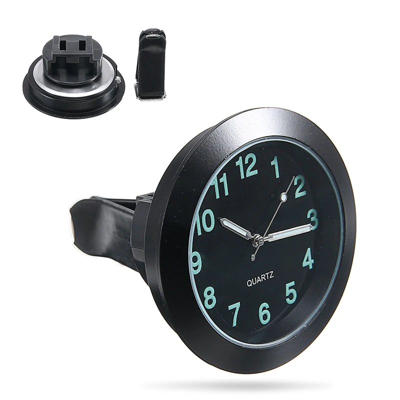 New Arrival 1pc Luminous Auto Gauge Clock Mini Car Air Vent Quartz Analog Clocks Watch With Clip for Replacement Parts | Автомобили и