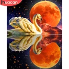 HUACAN краска по номеру Лебедь наборы ручная краска ed картина по номеру Рисование животных на холсте домашнее украшение DIY подарок