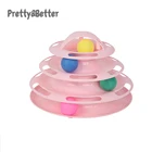 Игрушка для кошек Pretty  Better, башня, треки, диск для кошек, развлекательный диск, игровой трек, игрушки для кошек, тренировочный мяч, карамельный корлер