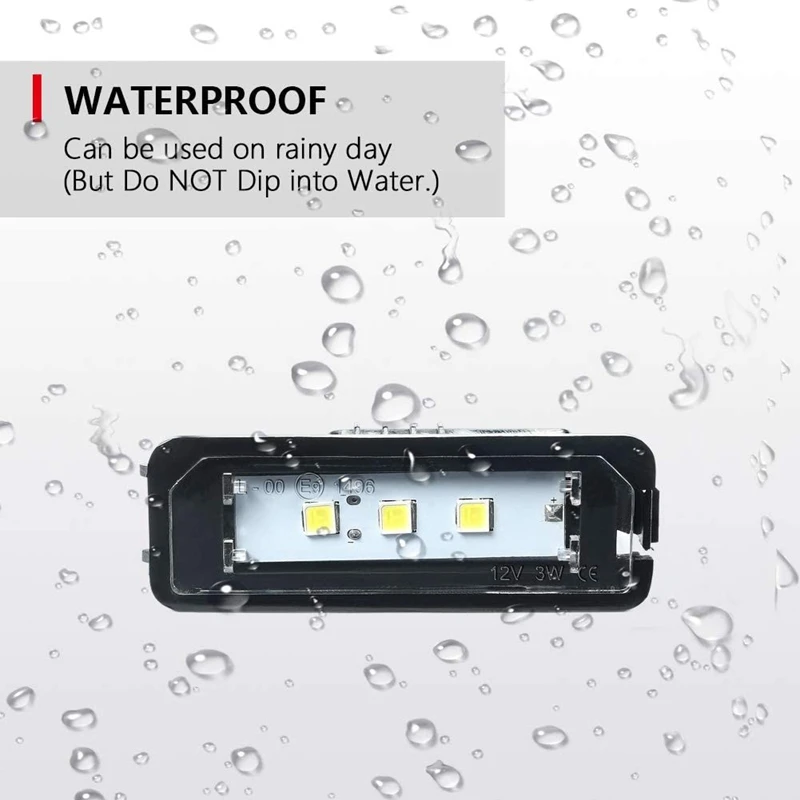 2 шт. светодиодный светильник для номерного знака в сборе Golf GTI Eos CC Scirocco Beetle Phaeton