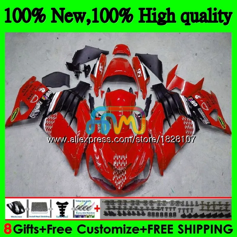 

Injection For KAWASAKI ZZR1400 ZX 14R ZX-14R 24BS.7 ZX14R 12 Red black hot 13 14 15 16 17 2012 2013 2014 2015 2016 2017 Fairing