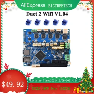 cloned duet 2 wifi v1 04 upgrade 32bit motherboard duet2 wifi 32bit for ender 3 v2 pro cnc 3d printer parts free global shipping