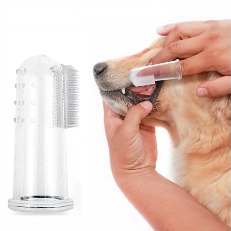 

Силиконовая супер мягкая щетка для кошек и собак, плохой запах, Тартар, уход за зубами, очистка собак и кошек, силиконовые принадлежности для...