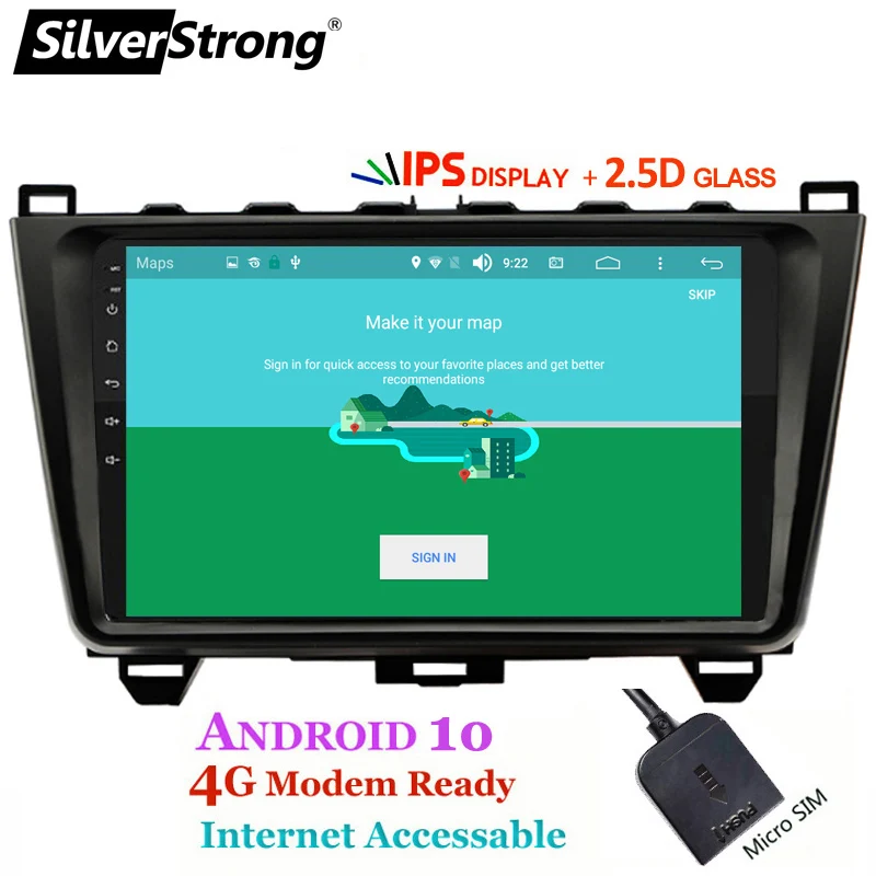 SilverStrong Android10.0 9 ''IPS 4G автомобильный DVD для Mazda 6 Atenza IPS DSP опция Android радио