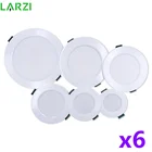 6 шт.лот светодиодный светильник, 3 Вт, 5 Вт, 7 Вт, 9 Вт, 12 Вт, 15 Вт AC220V 240 В Теплый Холодный белый встраиваемые светодиодные лампы пятно света Светодиодная лампа для спальни, кухни, сплошные