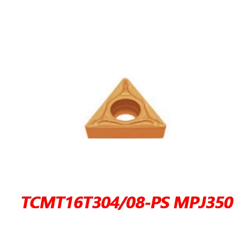 

100% Original TCMT TCMT16T304 PS MPJ350 TCMT16T308 PS Carbide Insert Blades CNC lathe Mechanical Processing TCMT16T304 Efficient