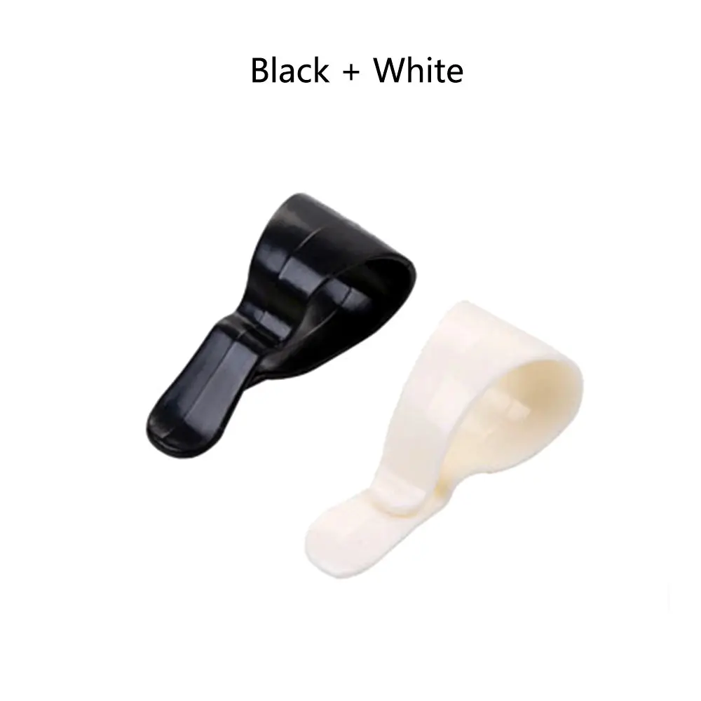 black white 2 шт. Автомобильный солнцезащитный козырек Солнцезащитные очки Зажим для карт, держатель аксессуар для машины квитанция карта зажим держатель для хранения - Название цвета: black white