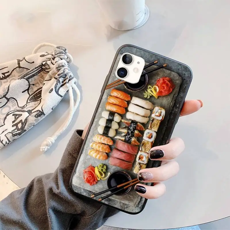 

Japanese cuisine sushi - Phone Case for iPhone 11 12 pro XS MAX 8 7 6 6S Plus X 5S SE 2020 XR mini