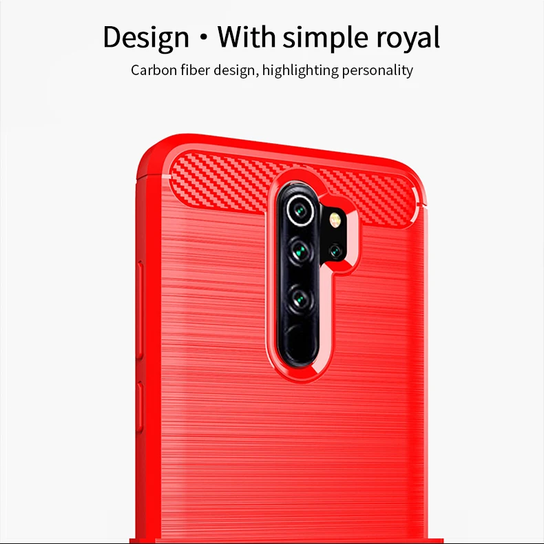 Для Xiaomi Redmi Note 8 Pro MOFI Мягкий ТПУ чехол из углеродного волокна чехол для Xiaomi Redmi Note 8 Pro Чехол Для Телефона