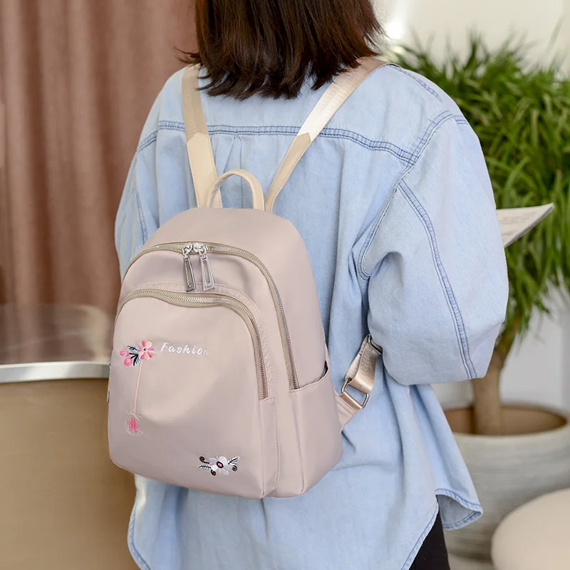 

14-Inch 2021-New Oxford Cloth Backpack Large Capacity Fashionable All-Match Women Bag