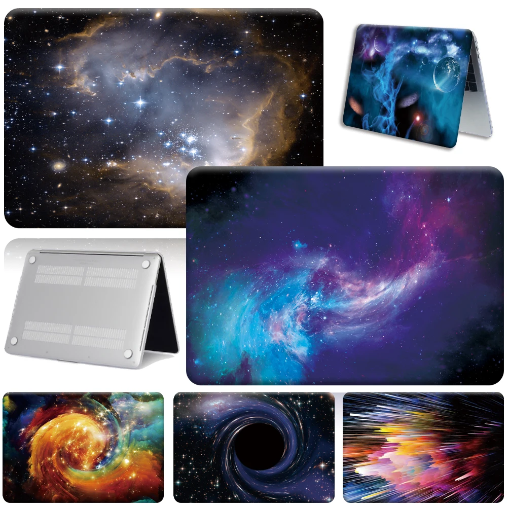С космическим звездным принтом Жесткий Чехол для Apple MacBook Air Pro Retina 11 / 12 13 15 16