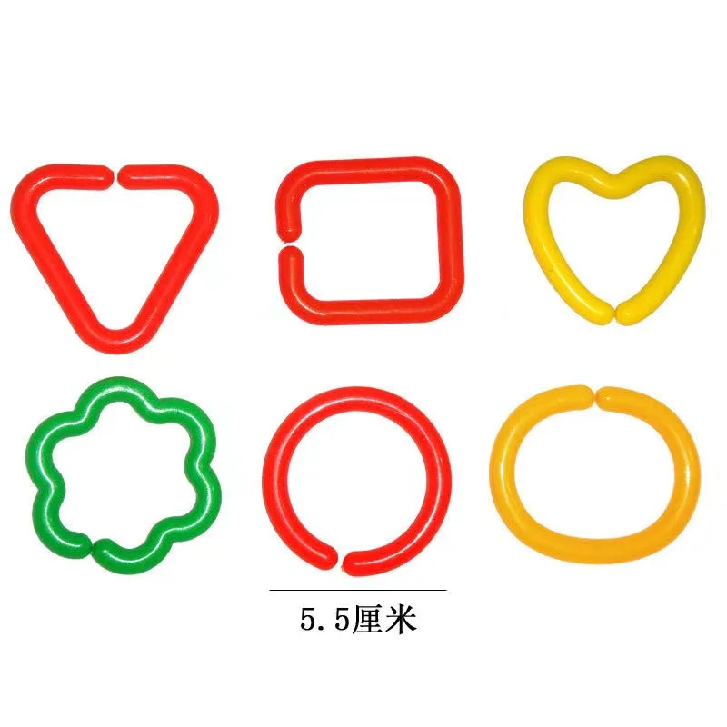 30/100pcs Bird Toys Parrot C-clip Toy Plastic C-link Hook African Grey Conure Cockatiel Link Chain | Дом и сад