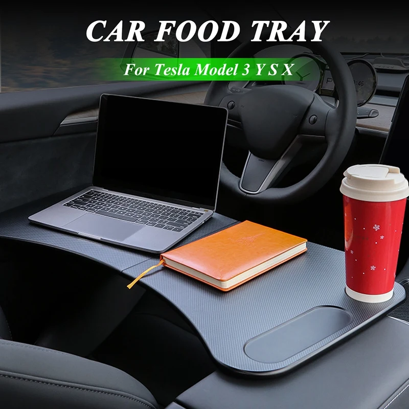 

Car Steering Wheel Desk, for Tesla Model 3 Y X S Steering Wheel Tray Food Plate for iPad Notebook Holder Travel Table