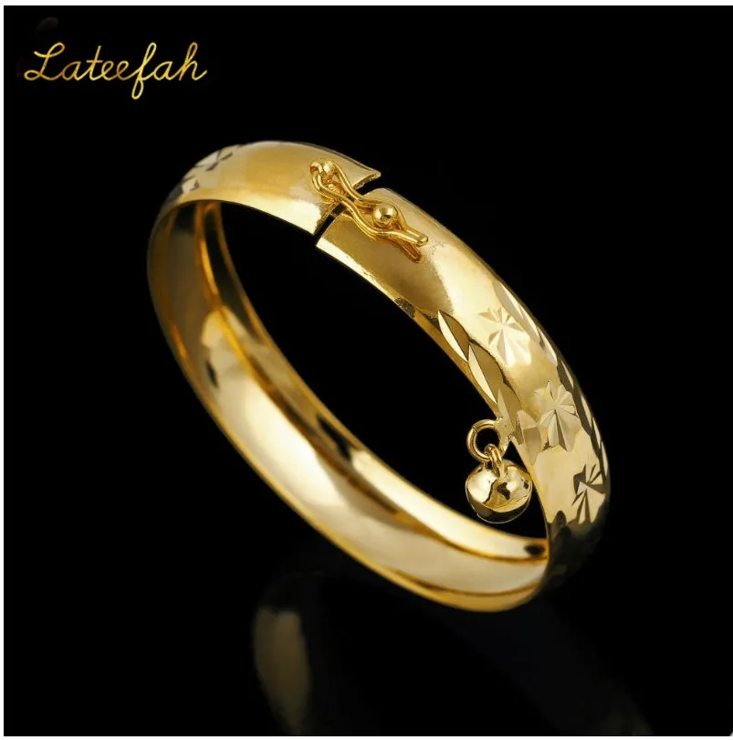 

Personalize Baby Bracelet Chain Gold Tone Non-Fade Safety Jewelry Gifts for Kids, Girls and Boys for Newborns