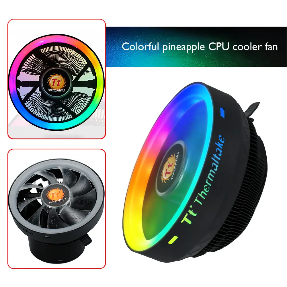 Охлаждающий вентилятор для ЦП Thermaltake Tt бесшумный охлаждения 12 В с