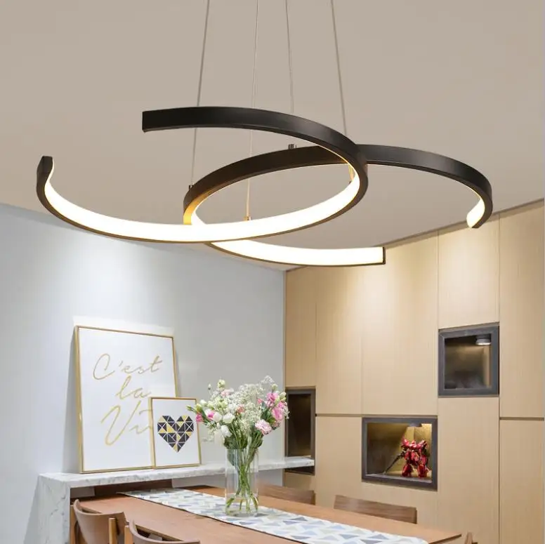 Светодиодная лампа педант простой современный ресторанный светильник