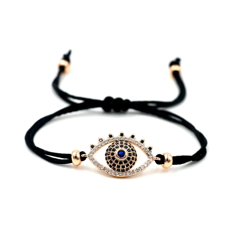 С клипсами Дурной глаз браслеты с брелоками для женщин влюбленных на счастье