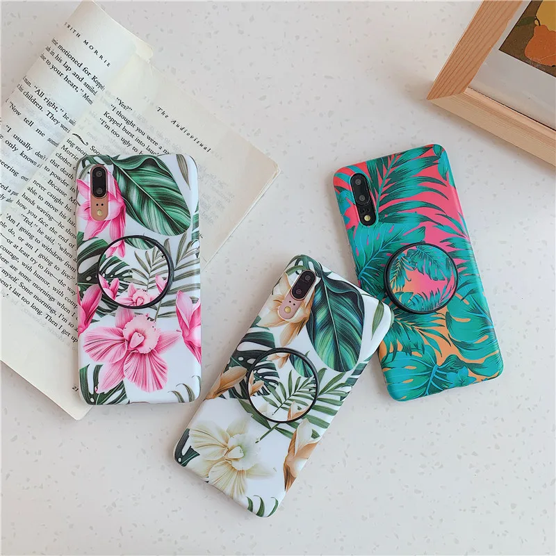 Чехол для телефона LOVECOM в стиле ретро с цветами и держателем Samsung A42 S20FE S20 Plus S21 S10 A21S