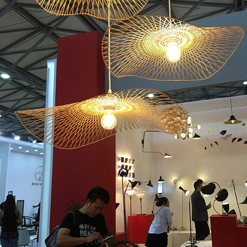 Подвесной светильник Vertigo для столовой спальни кухни бара бамбука ротанга лампа