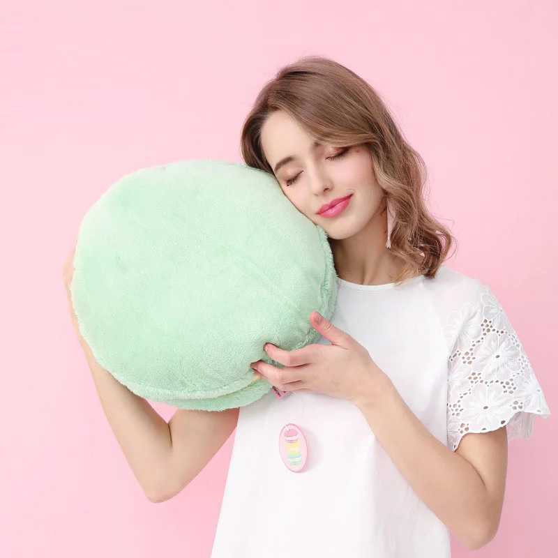 macaron cushion French round cake pillow lemon ice cream | Дом и сад