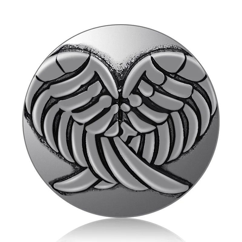 Круглые пуговицы 18 мм в виде слона птицы Льва черепа крыльев простом стиле