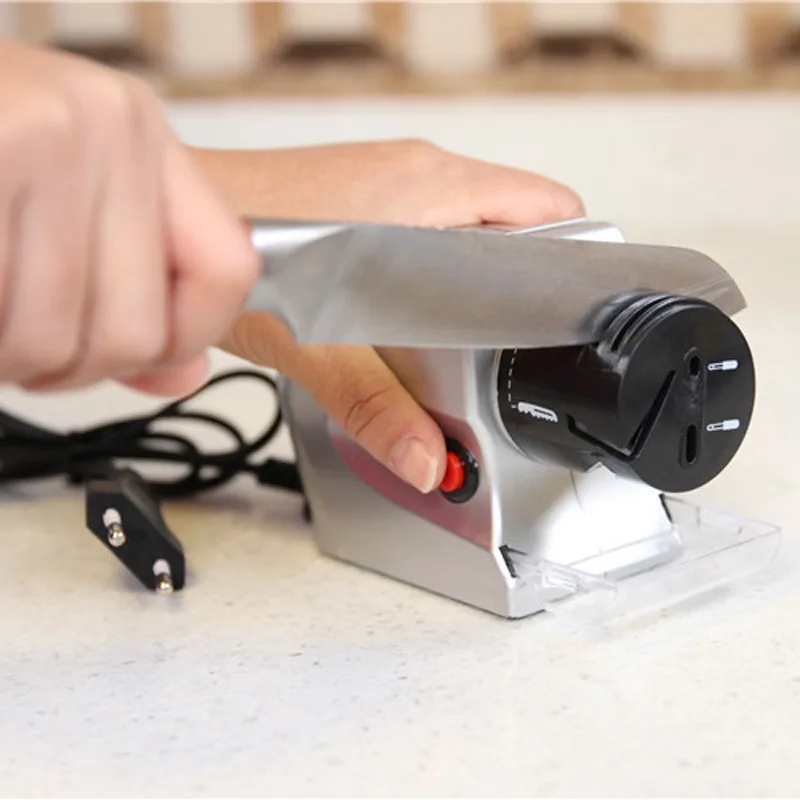 

Electric Knife Sharpener Speedy Automatic Sharp Motorized Grindstone Sharpening Tool Professional Knives Sharpening ZM724