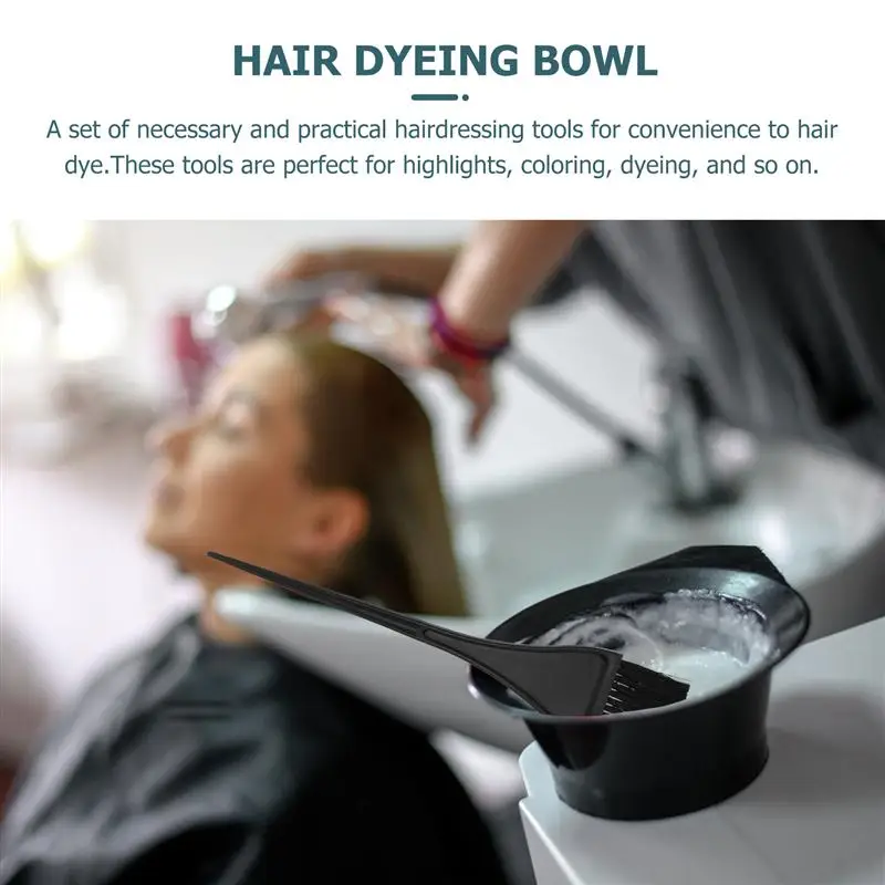 

23pcs Practical Hairdressing Tool Mixing Spoon Hair Dyeing Kit for Home DIY Hair Salon