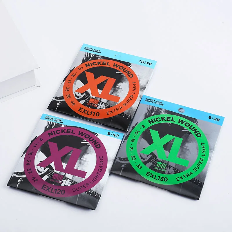 

Guitar Strings EXL110 EXL115 EXL120 EXL130 XL Nickel Round Wound Electric Guitar Strings Guitar Strings