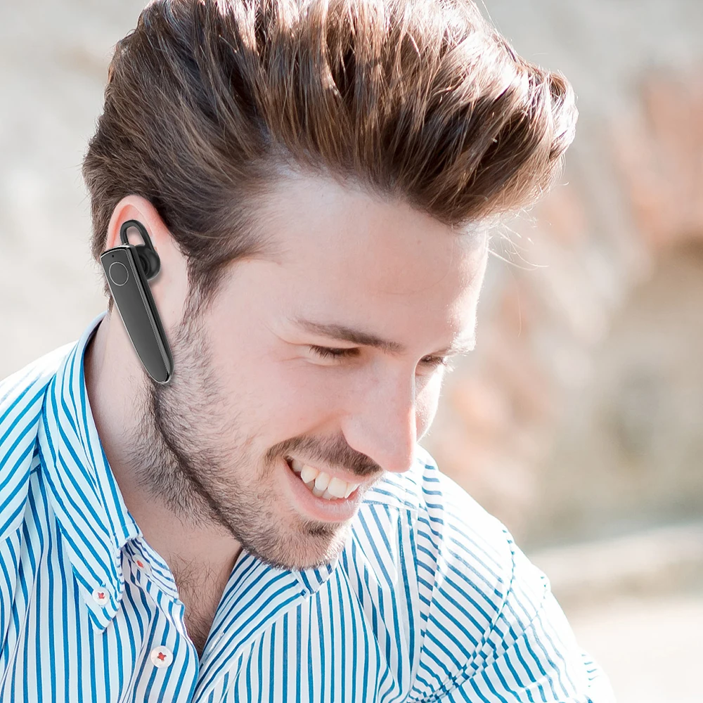 Модные деловые Bluetooth наушники стереонаушники мини-гарнитура беспроводная