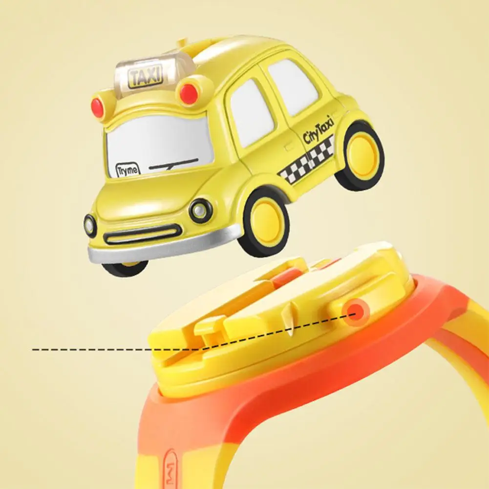 MeterMall Мини Сплав автобус такси стиль модель оттяните назад автомобильные Часы